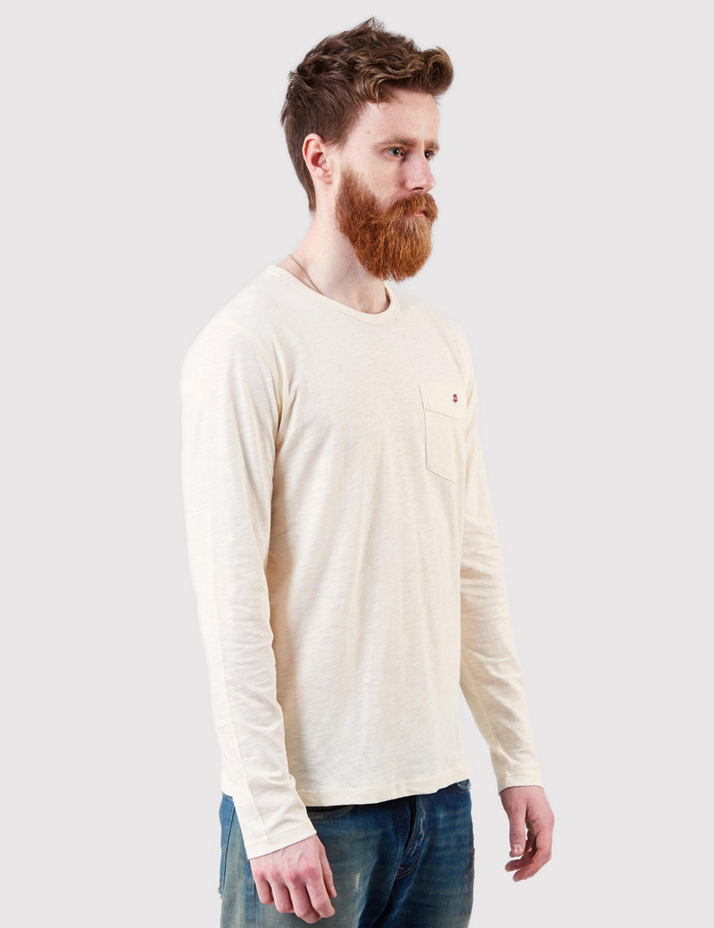 Human Scales Paul Long Sleeve Pocket Jersey - Ecru