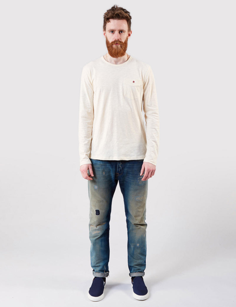 Human Scales Paul Long Sleeve Pocket Jersey - Ecru
