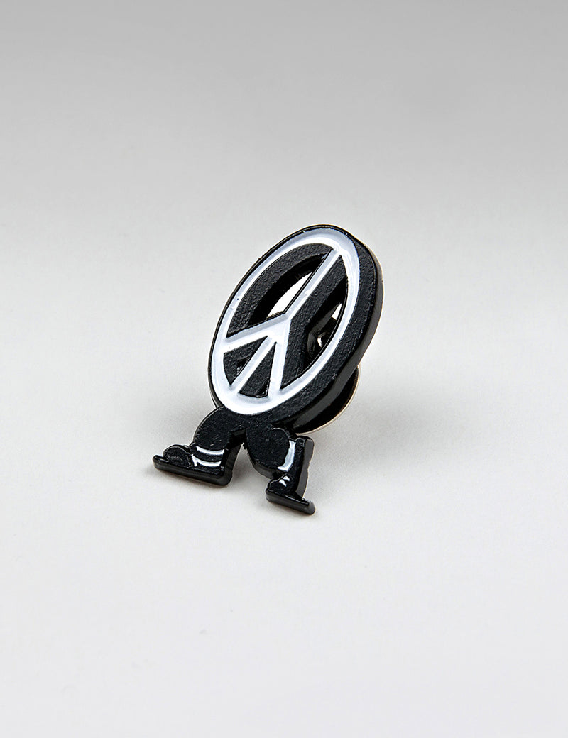 SCRT Keep Peaceful Pin - Black/White