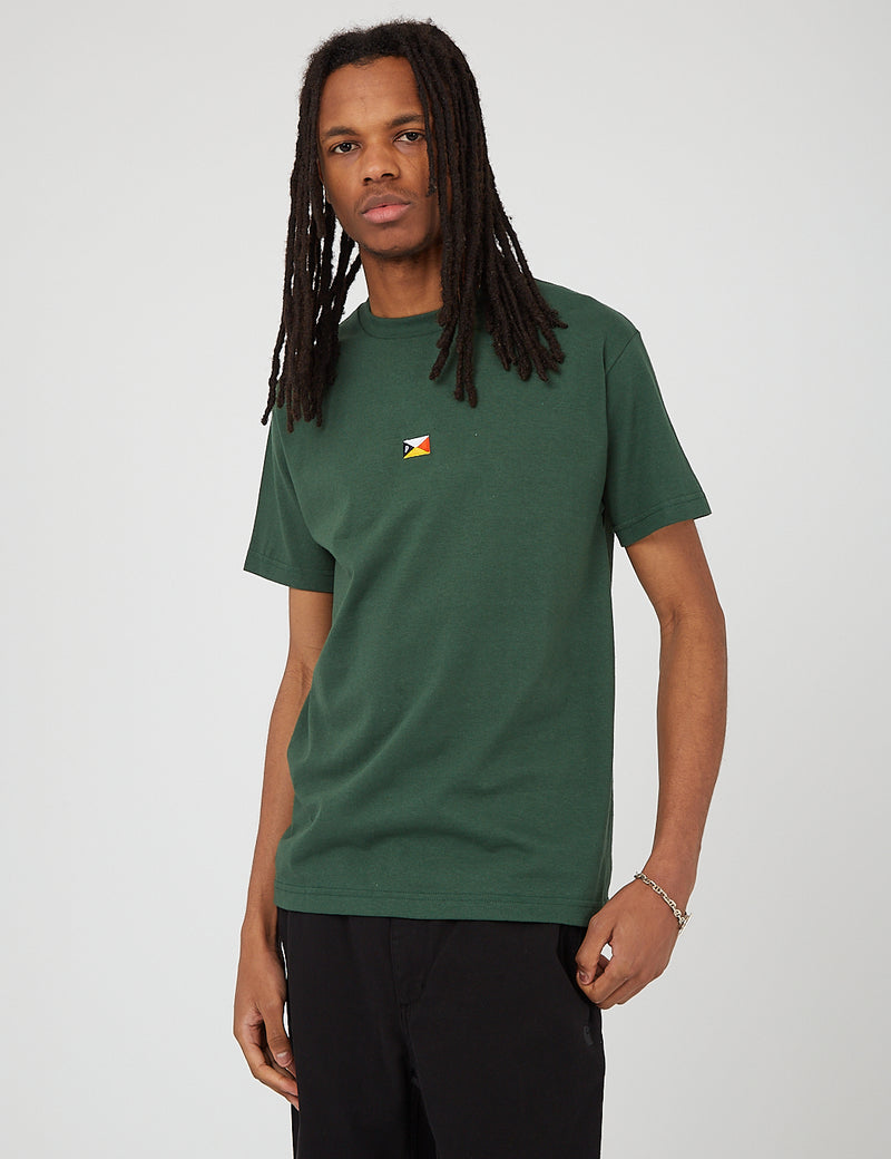 Parlez Pennant T-Shirt - Forest Green