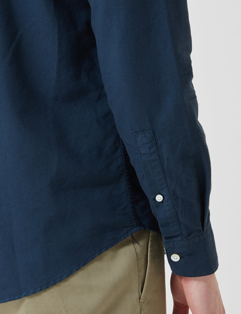 Portuguese Flannel Belavista Shirt (Button Down) - Navy Blue
