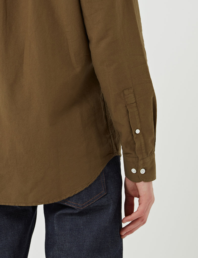 Portuguese Flannel Belavista Shirt (Button Down) - Olive Green