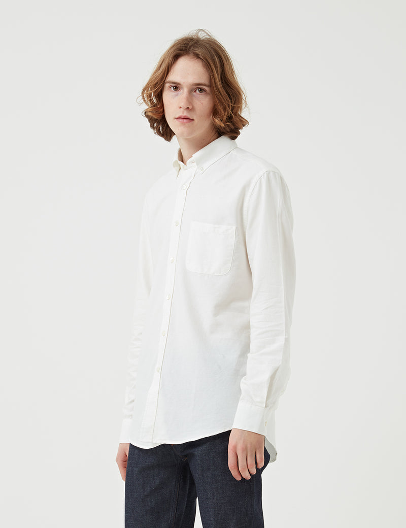 Portuguese Flannel Belavista Shirt (Button Down) - Off White