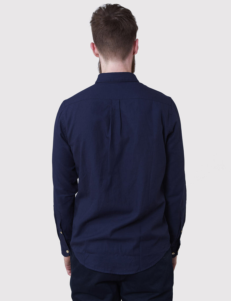Portuguese Flannel Casta Shirt - Navy Blue