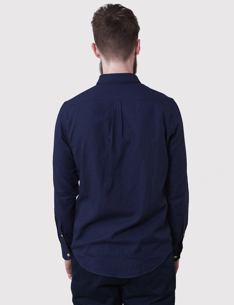Chemise en flanelle portugaise Casta - Bleu marine