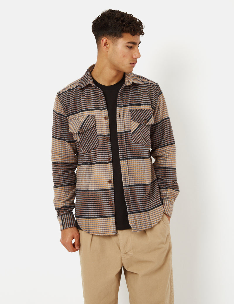 Portuguese Flannel Litu Overshirt - Brown/Beige