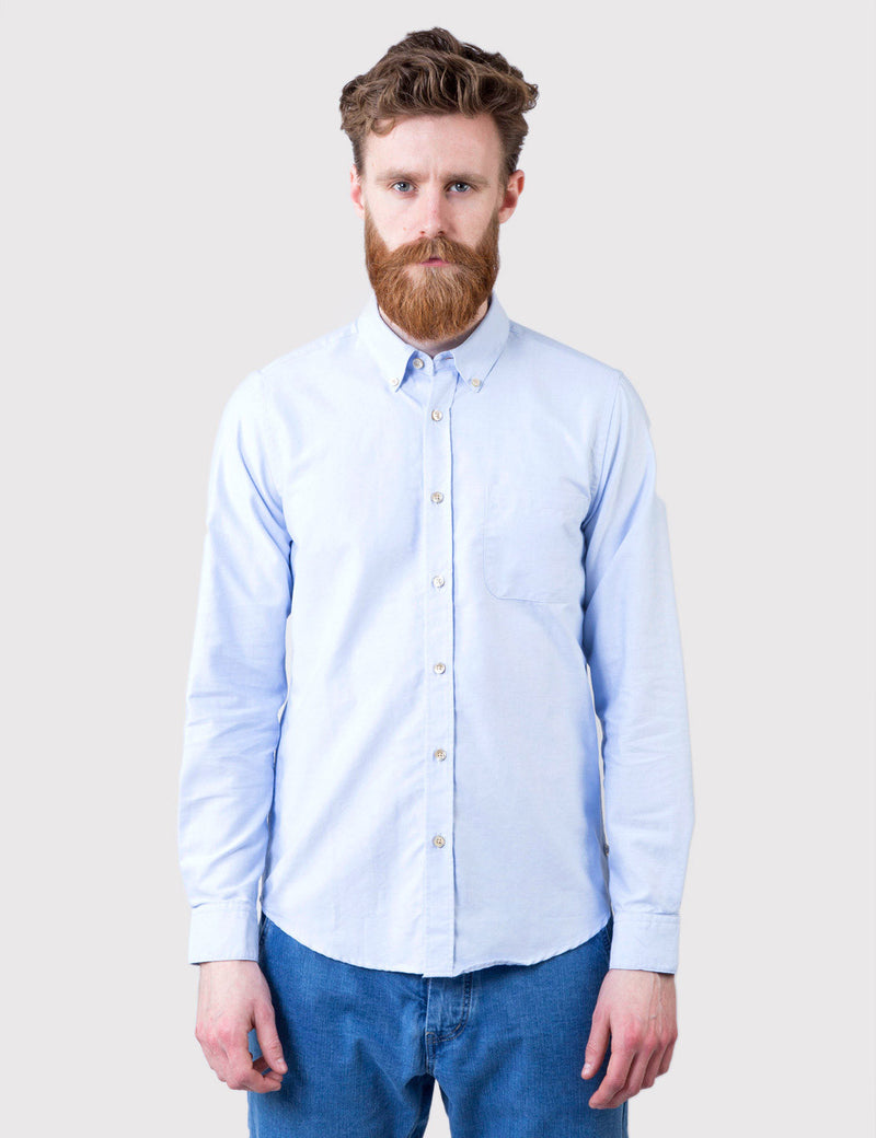 Portuguese Flannel Videira Shirt - Light Blue
