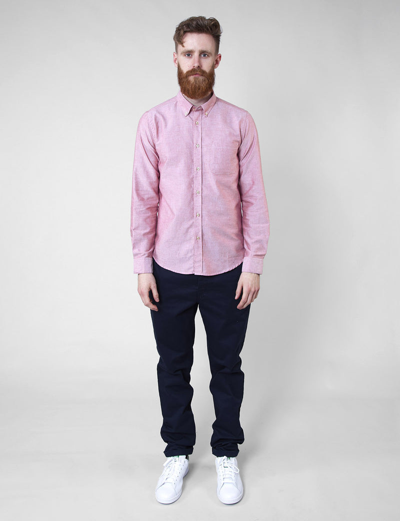 Chemise Videira en flanelle portugaise - Rouge