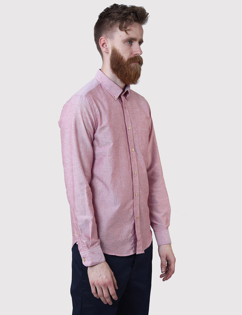 Chemise Videira en flanelle portugaise - Rouge