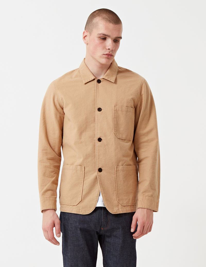 Portuguese Flannel Pinheiro Jacket (Brushed Flannel)-크림