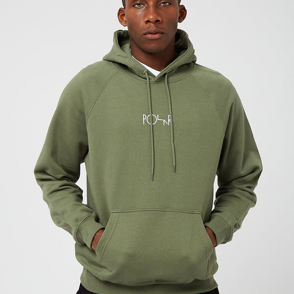 Polar Skate Co. Default Hooded Sweatshirt Khaki Green URBAN EXCESS