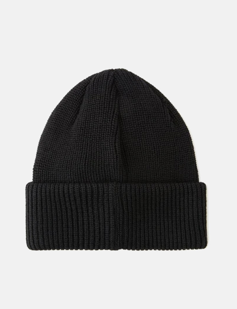Polar Skate Co. Double Fold Merino Beanie Hat - Black