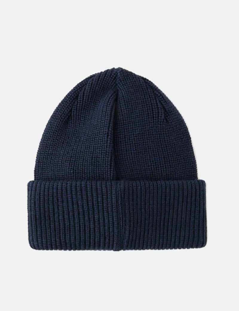Bonnet en laine mérinos à double pli Polar Skate Co. - Bleu marine