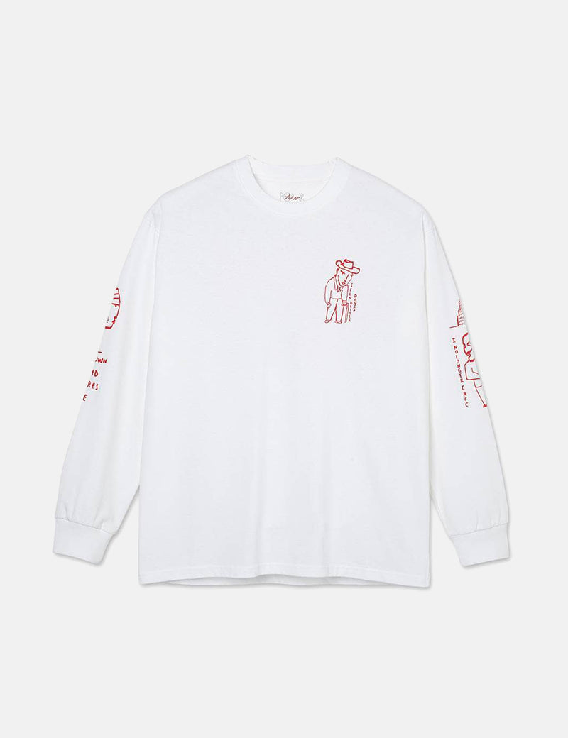 Polar Skate Co. Seen Better Days Long Sleeve T-Shirt - White