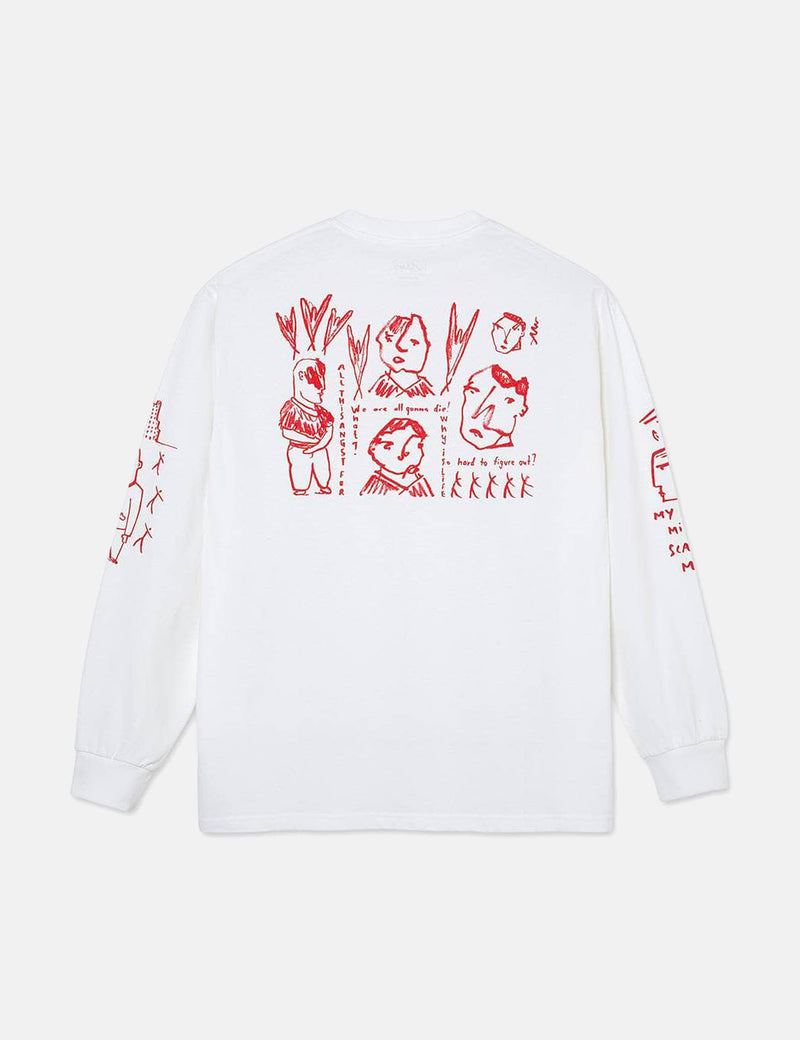 Polar Skate Co. Seen Better Days Long Sleeve T-Shirt - White
