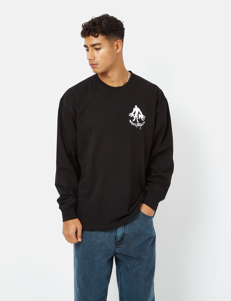 Polar Skate Co. Jungle Long Sleeve T-Shirt - Black