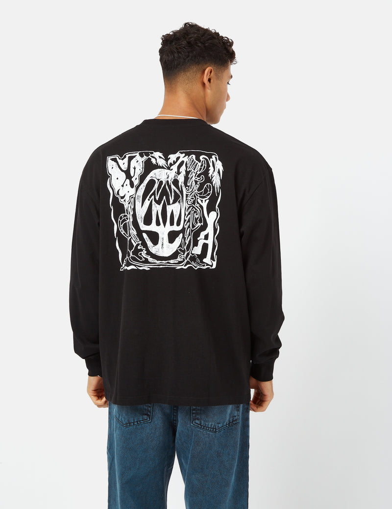 Polar Skate Co. Jungle Long Sleeve T-Shirt - Black