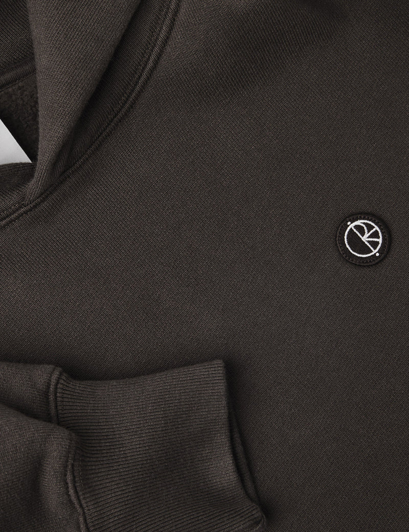 Polar Skate Co. Patch Hooded Sweatshirt - Chocolate Brown