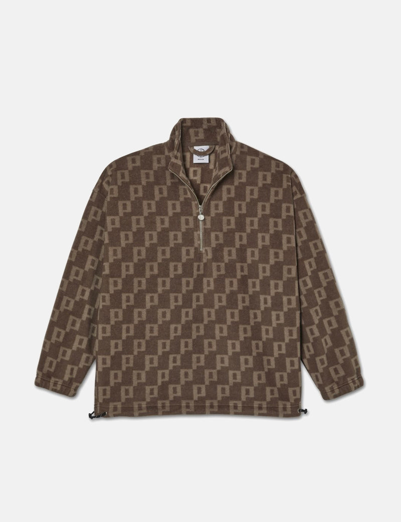 Polar Skate Co. P Fleece Pullover - Light Brown
