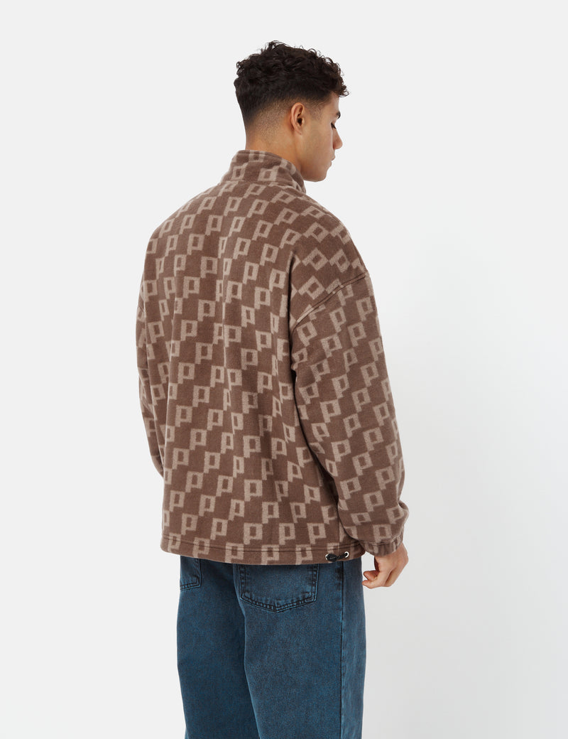 Polar Skate Co. P Fleece Pullover - Light Brown
