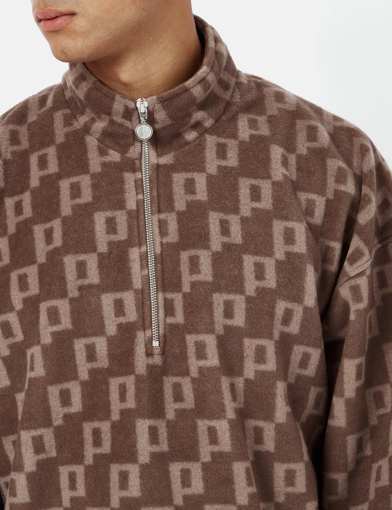 Polar Skate Co. P Fleece Pullover - Light Brown