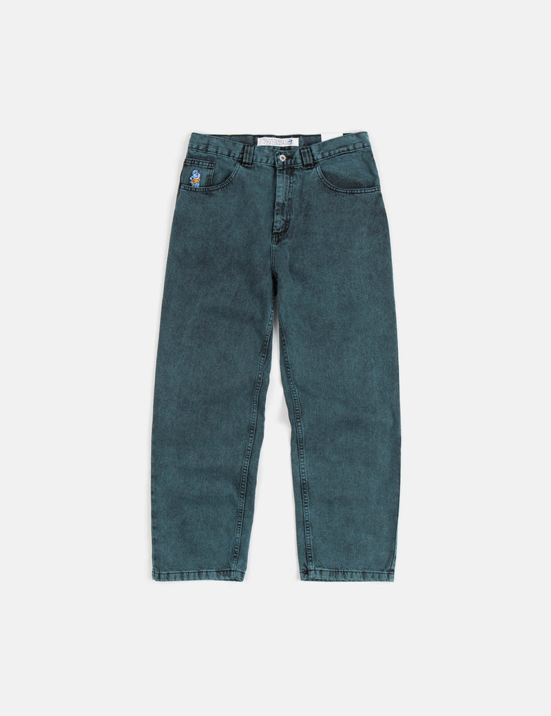 Polar Skate Co. '93! Denim Trousers (Straight/Relaxed) - Cyan