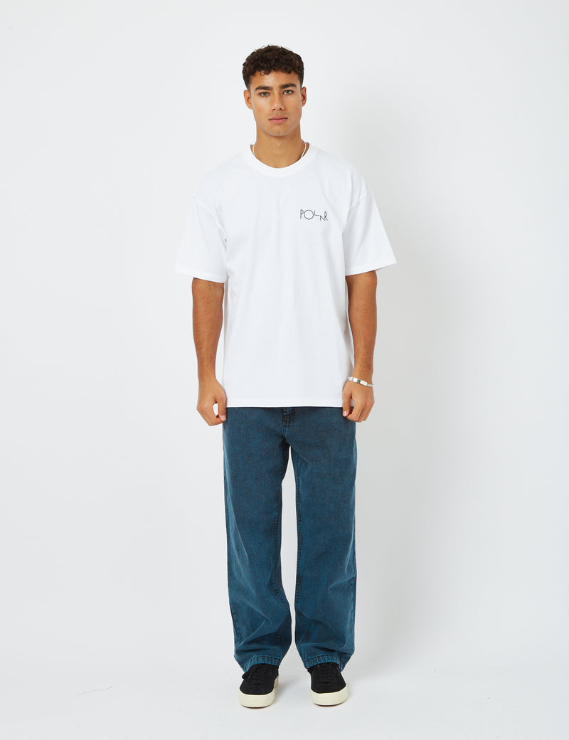 Polar Skate Co. Slottsparken Fill Logo T-Shirt - White