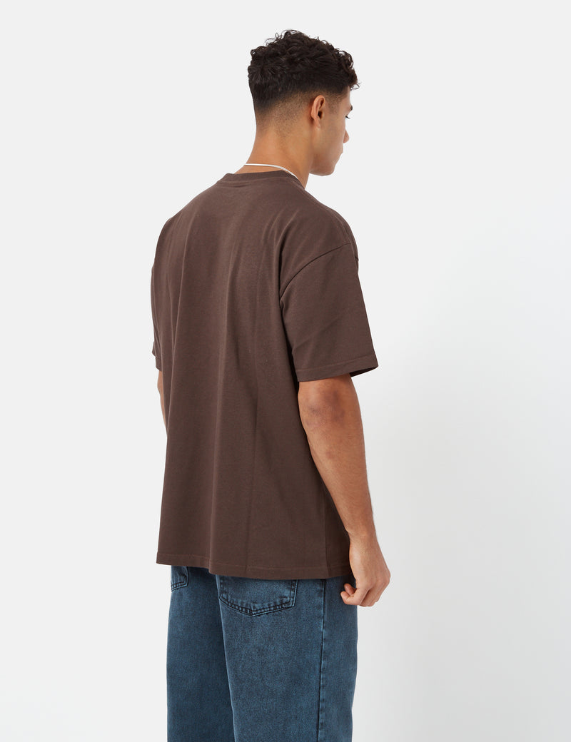 Polar Skate Co. Team T-Shirt - Chocolate Brown