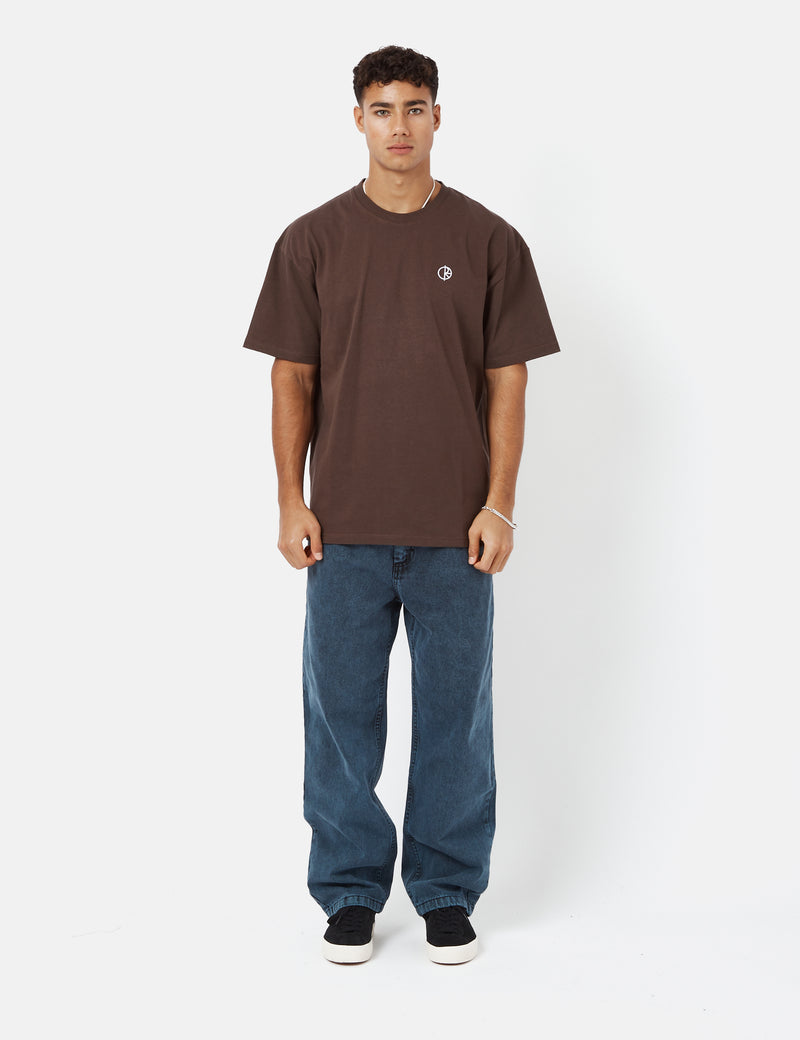Polar Skate Co. Team T-Shirt - Chocolate Brown
