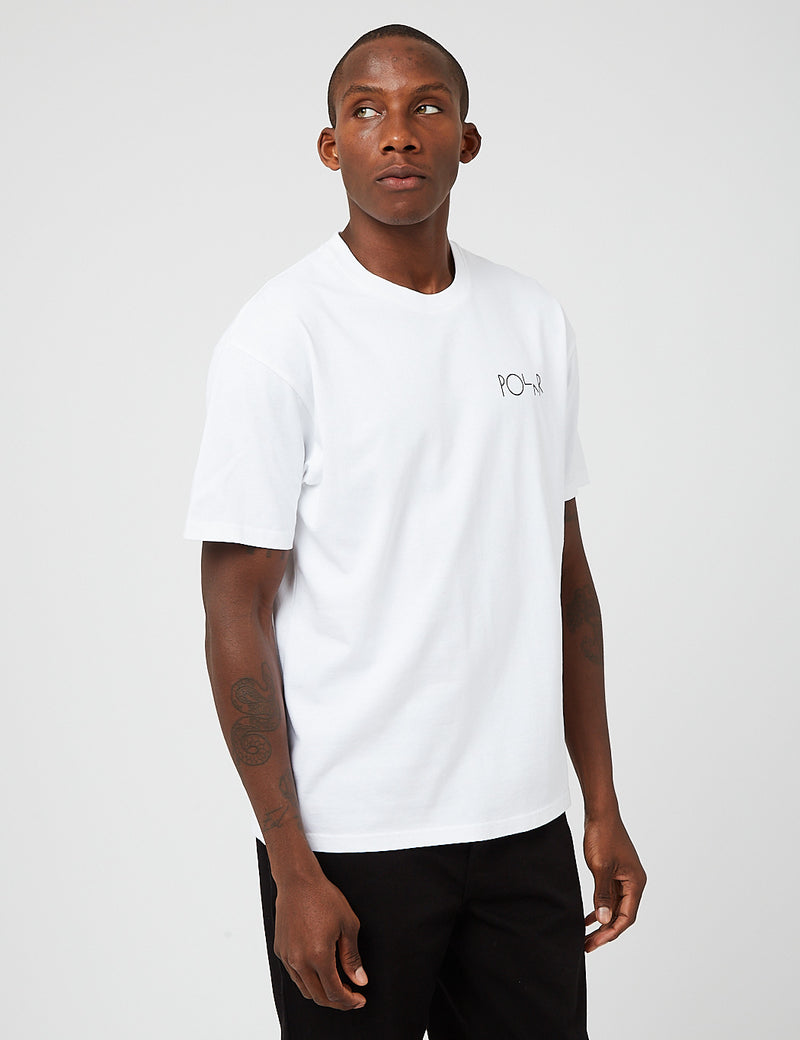 Polar Skate Co. FacescapeTシャツ-ホワイト