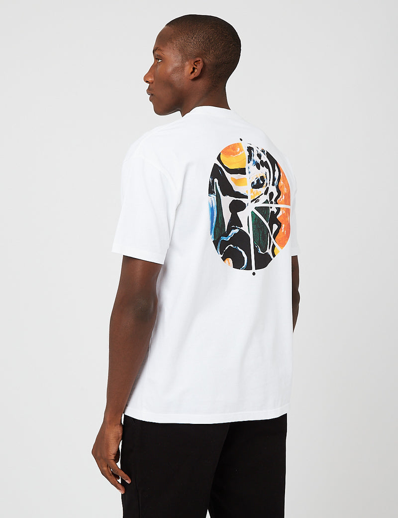 Polar Skate Co. Facescape T-Shirt - Weiß