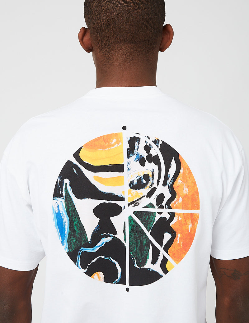T-Shirt Polar Skate Co. Facescape - Blanc