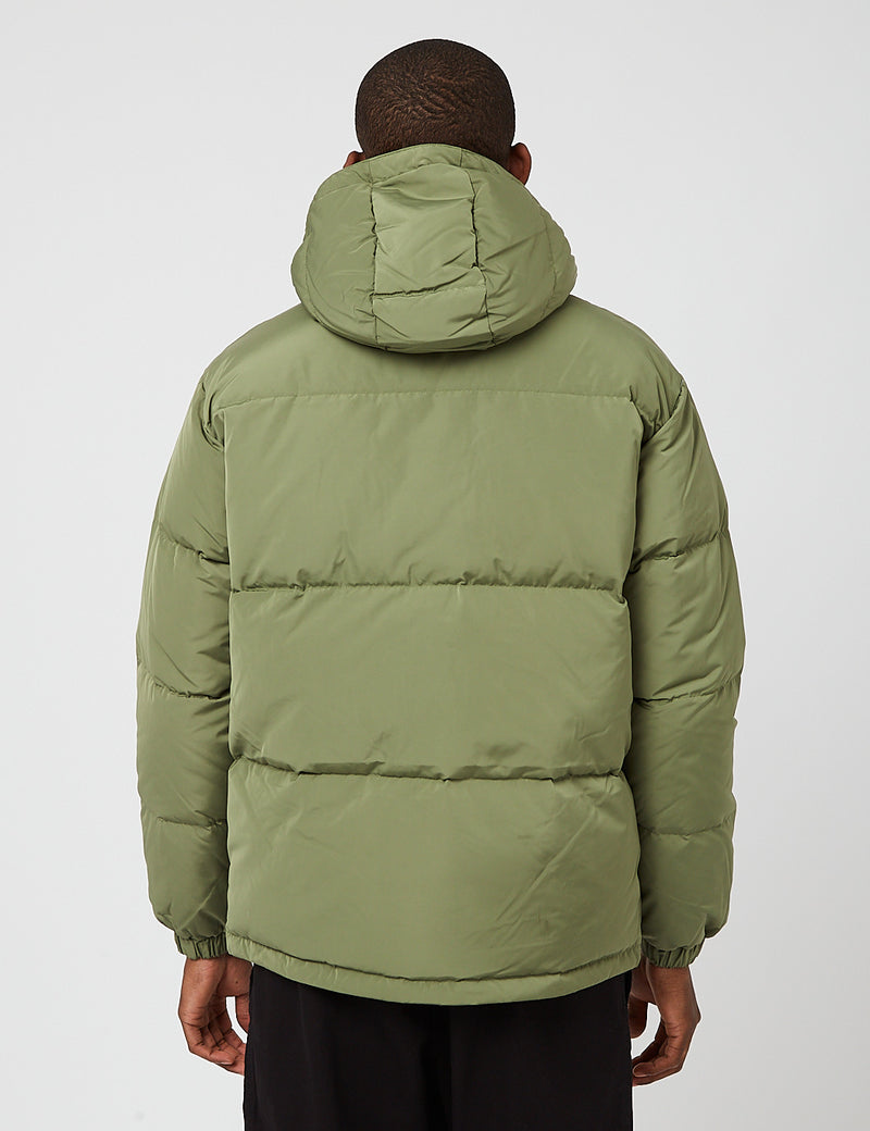 Polar Skate Co. Hood Puffer Jacket - Light Olive Green