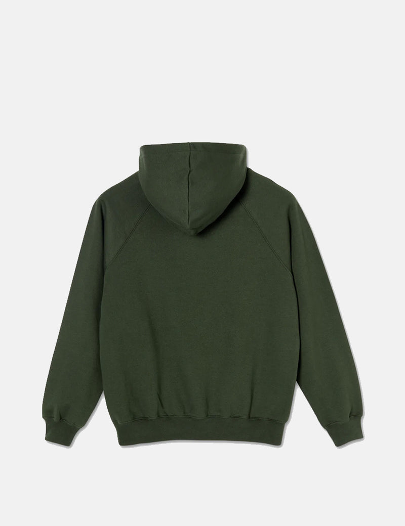 PolarSkateCo.デフォルトのフード付きスウェットシャツ-ダークオリーブグリーン