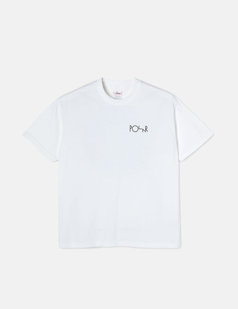 T-Shirt Polar Skate Co. Balloon Fill Logo - Blanc