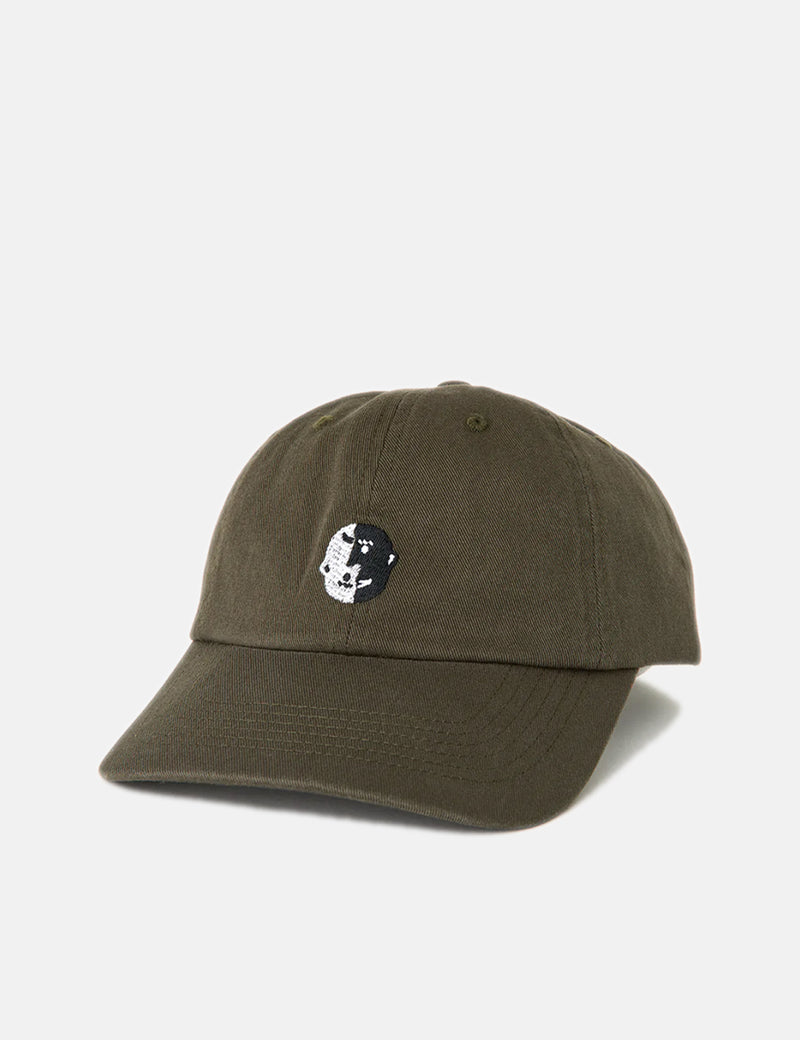 Casquette Yin Yang vert olive de Polar Skate Co.