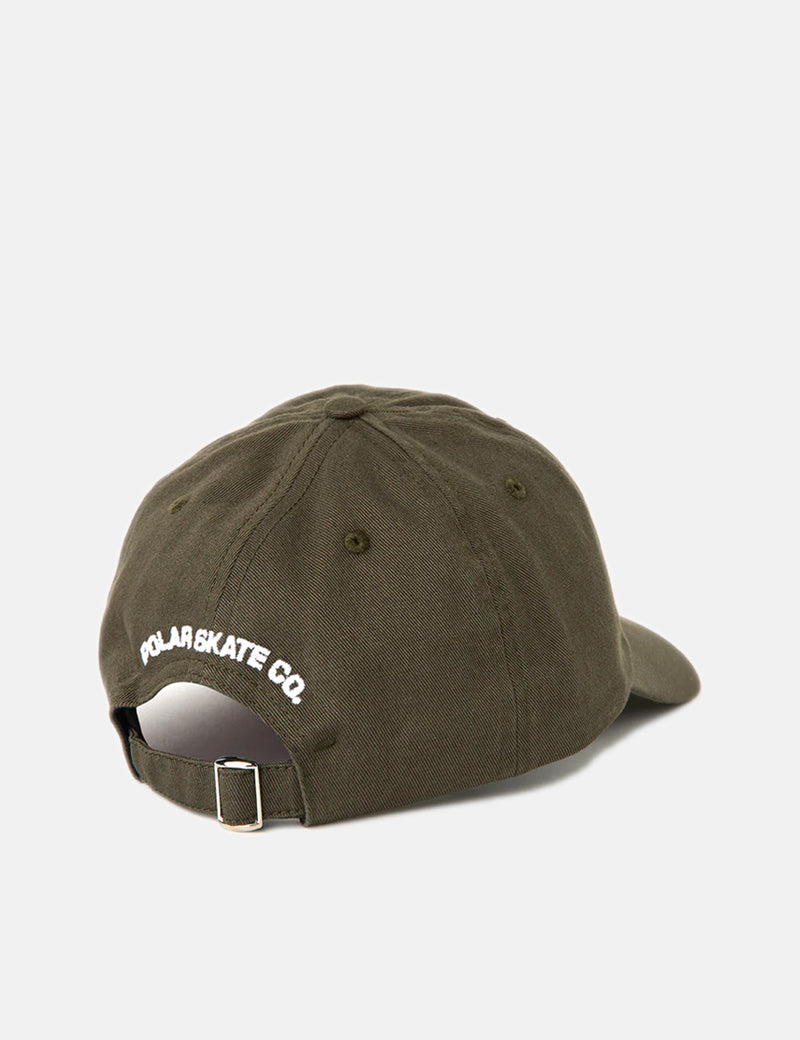 Casquette Yin Yang vert olive de Polar Skate Co.