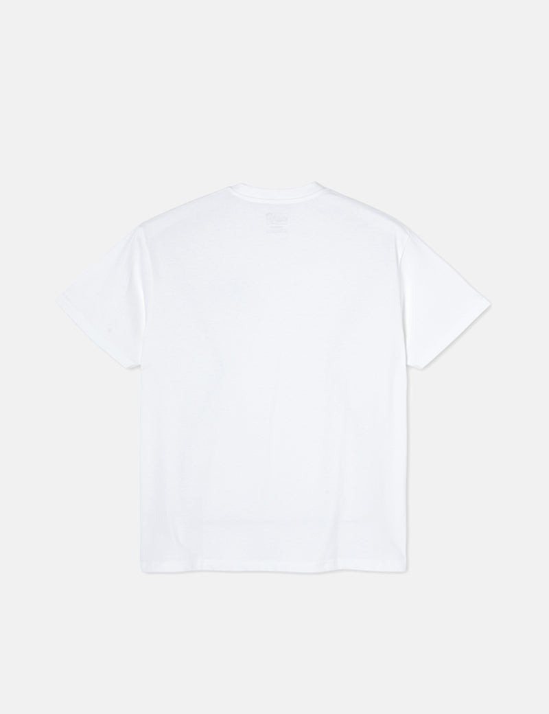 PolarSkateCo.バブルガムTシャツ-ホワイト