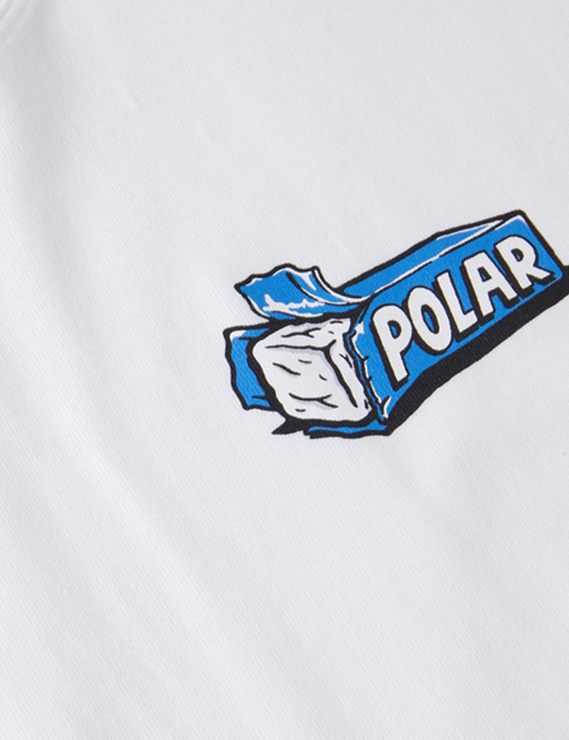 T-Shirt Polar Skate Co. Bubblegum - Blanc