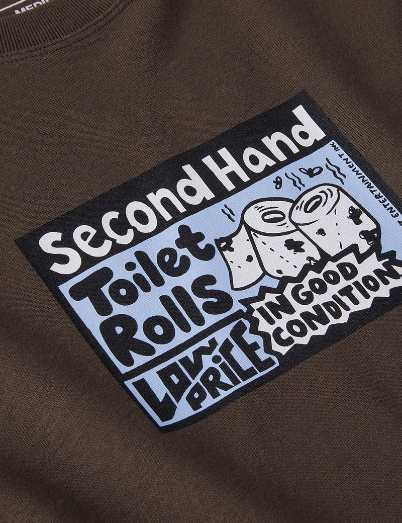 PolarSkateCo.クラシファイドTシャツ-ブラウン
