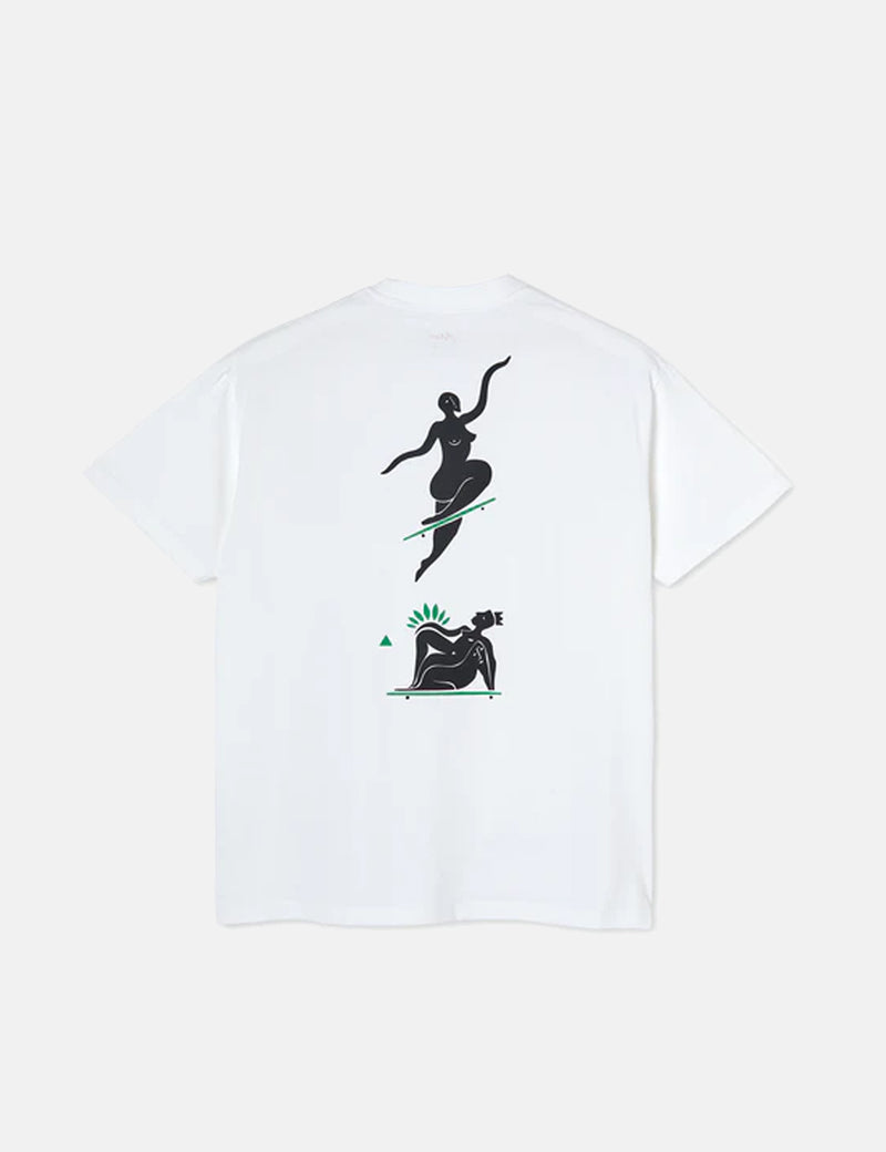 Polar Skate Co. No CompliesForeverTシャツ-ホワイト