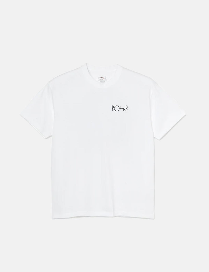 PolarSkateCo.それはフィルロゴTシャツを通過します-ホワイト