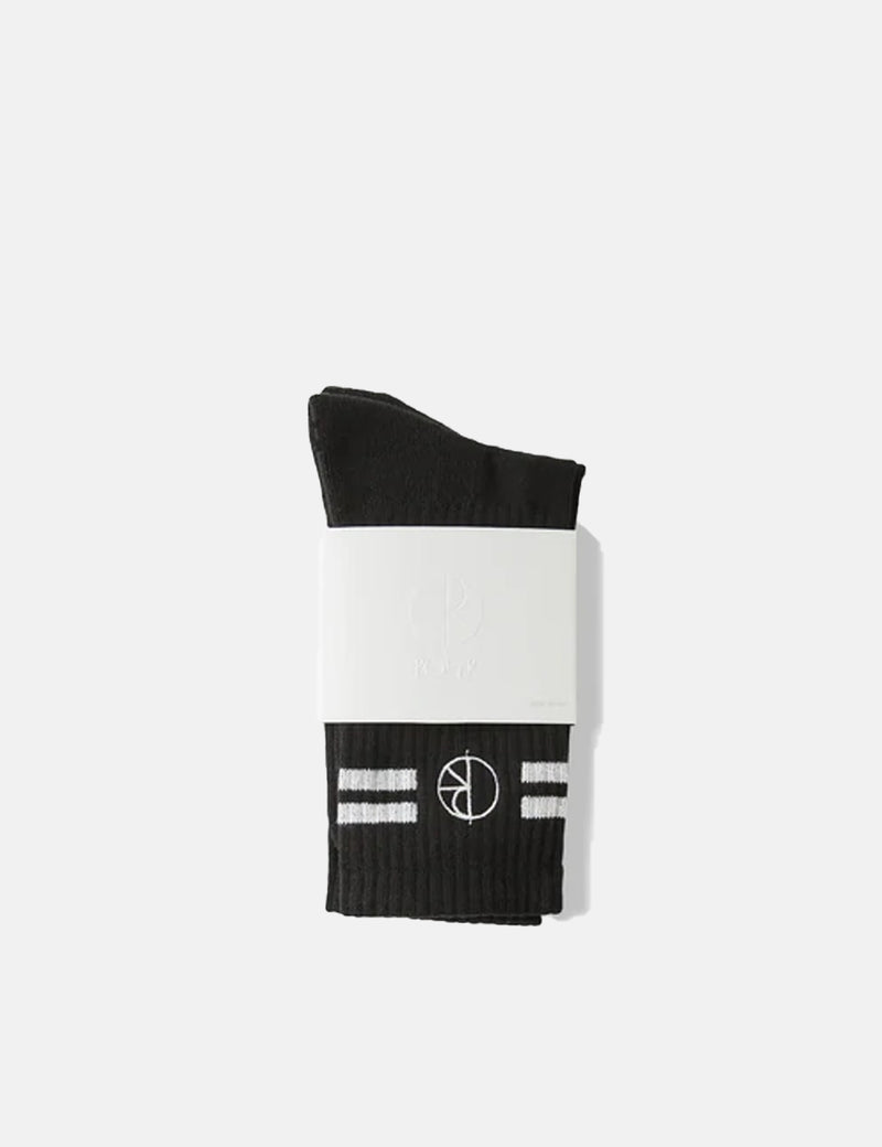 Chaussettes Polar Skate Co. Stroke Logo - Noir