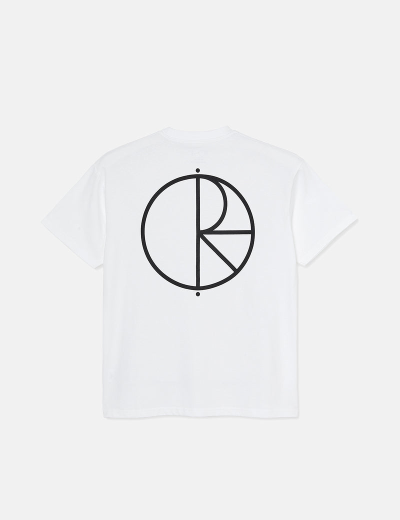 PolarSkateCo.ストロークロゴTシャツ-ホワイト