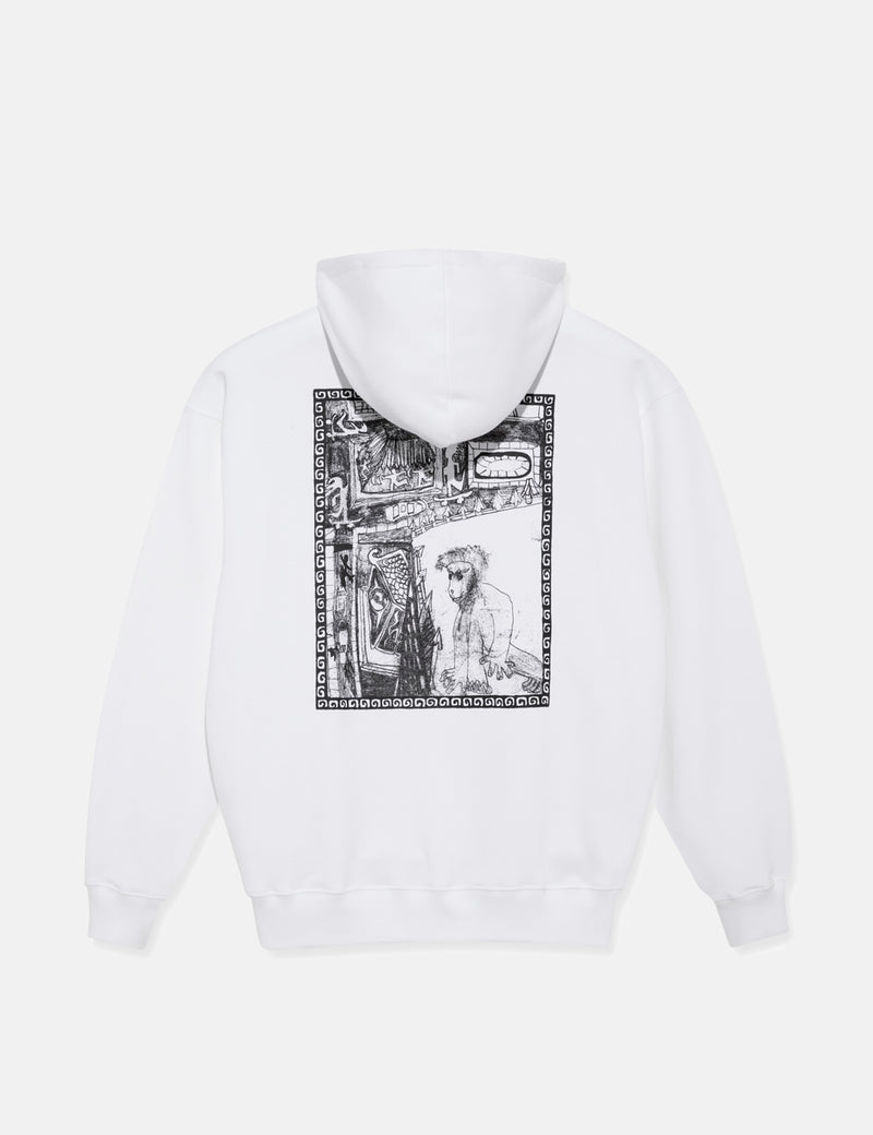 Polar Skate Co. Gorilla King Hooded Sweatshirt  - White