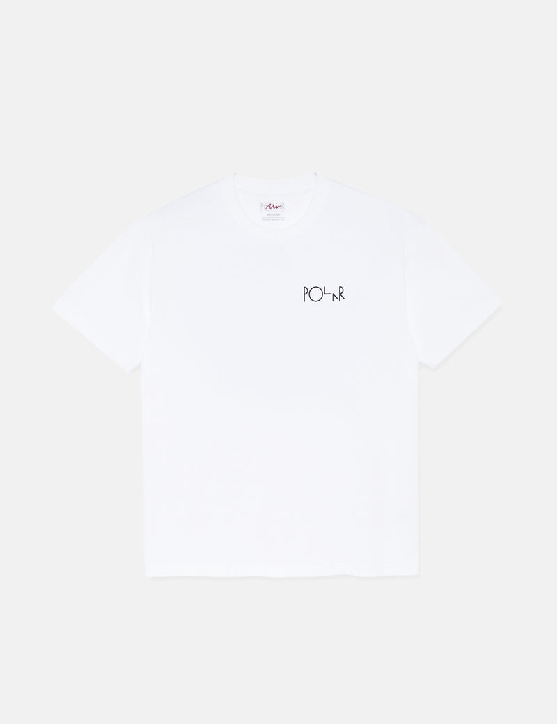 Polar Skate Co. Skorsten Fill Logo T-Shirt - White