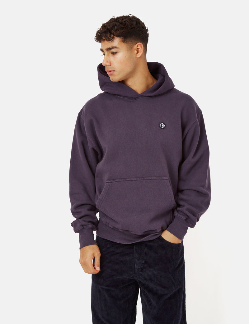Polar Skate Co. Patch Hooded Sweatshirt - Dark Violet
