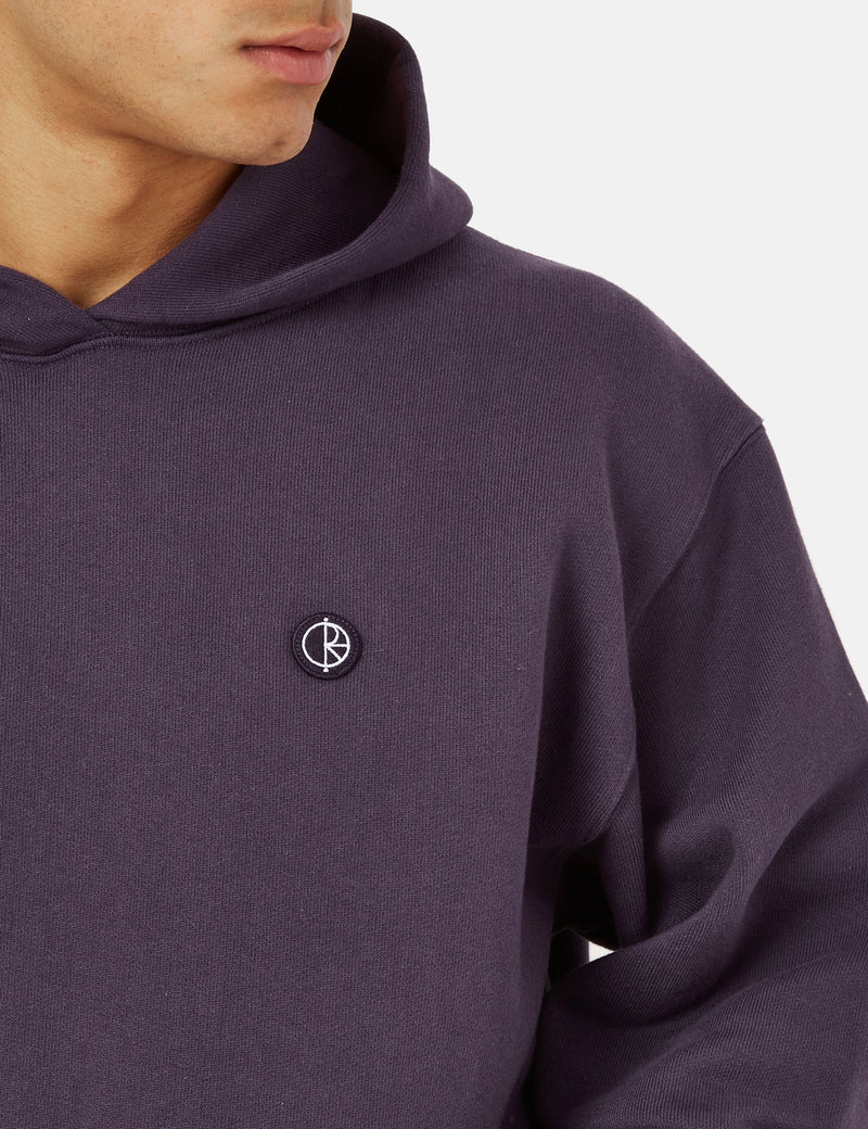 Polar Skate Co. Patch Hooded Sweatshirt - Dark Violet
