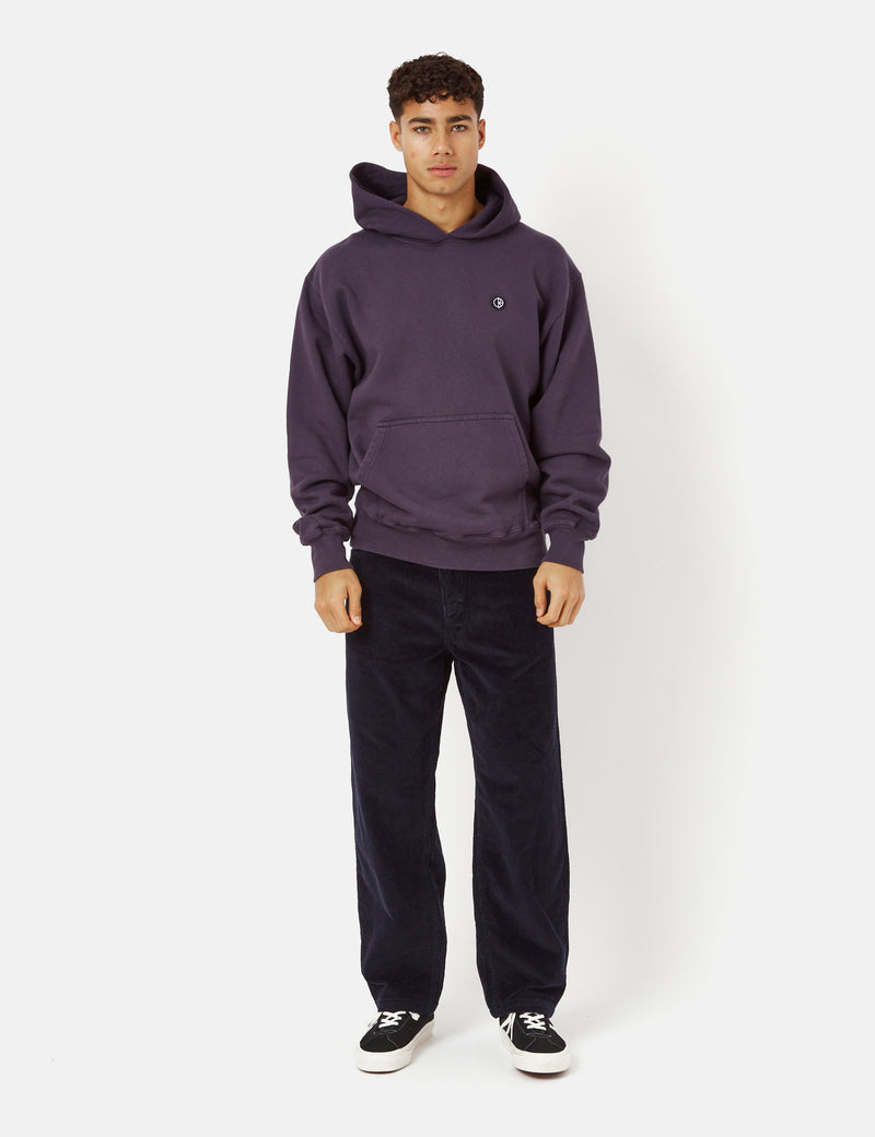 Polar Skate Co. Patch Hooded Sweatshirt - Dark Violet