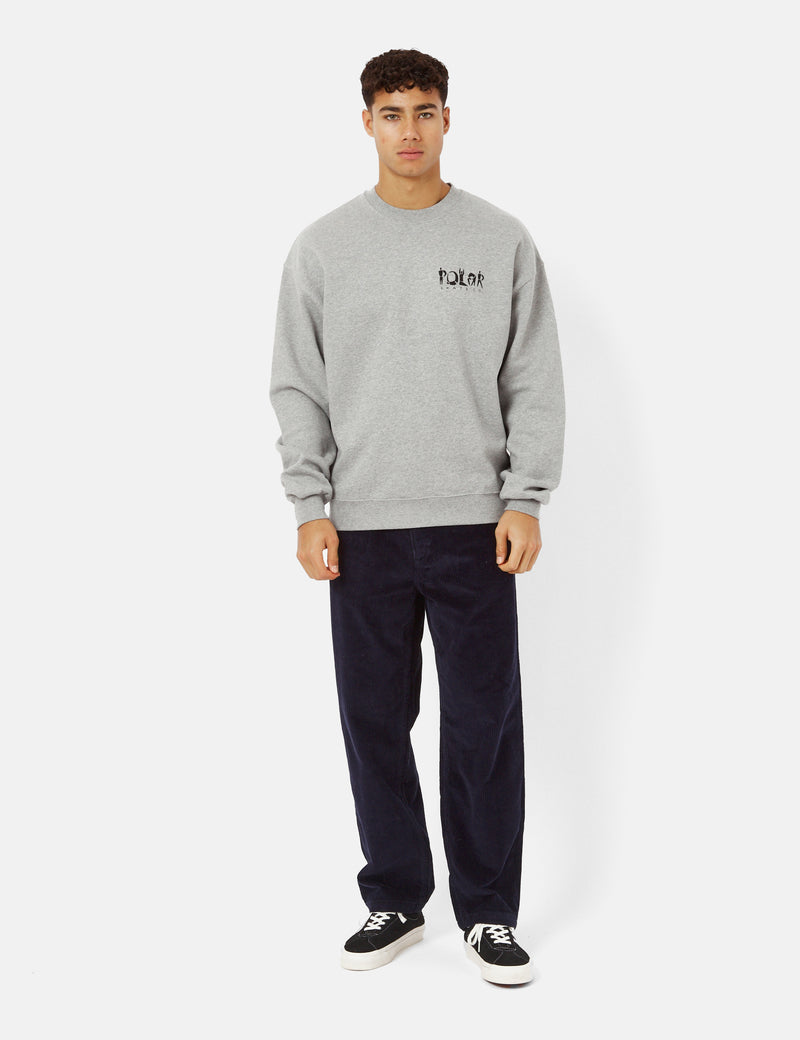 Polar Skate Co. Group Logo Crewneck Sweatshirt - Heather Grey